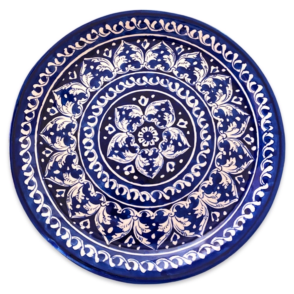Round Platter - Blue Felicity